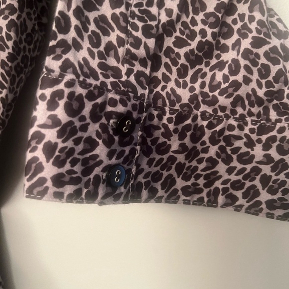 212 1X button down shirt leopard print - Picture 4 of 4
